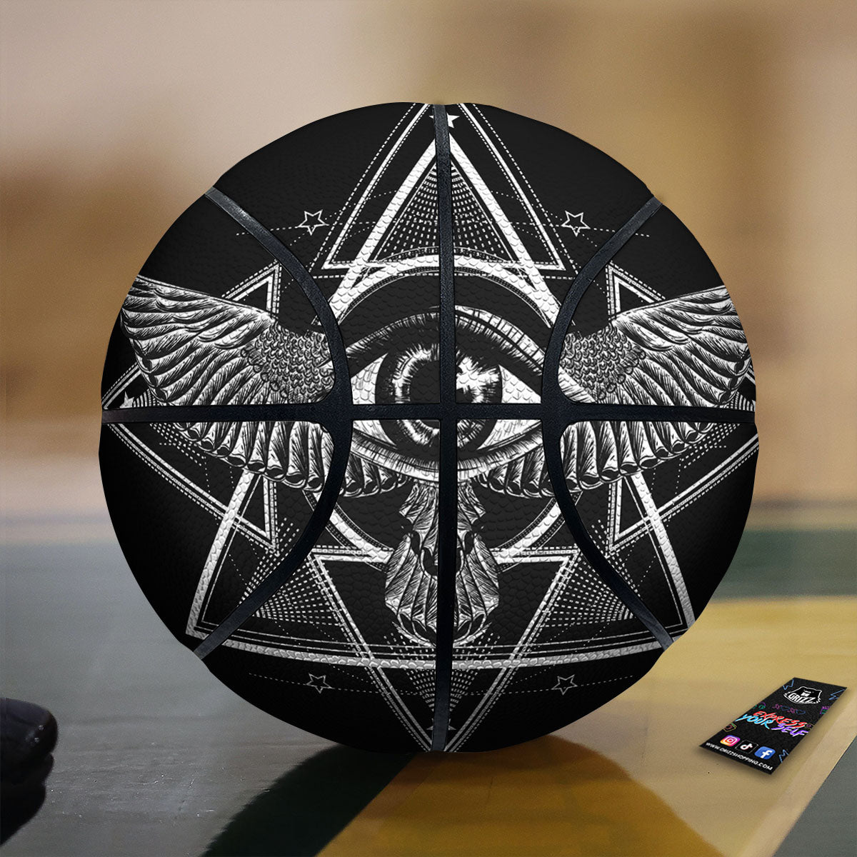 Aloha Hibiscus Tropical Print Pattern Basketball