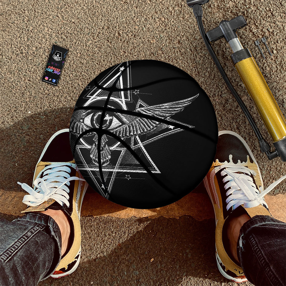 Aloha Hibiscus Tropical Print Pattern Basketball