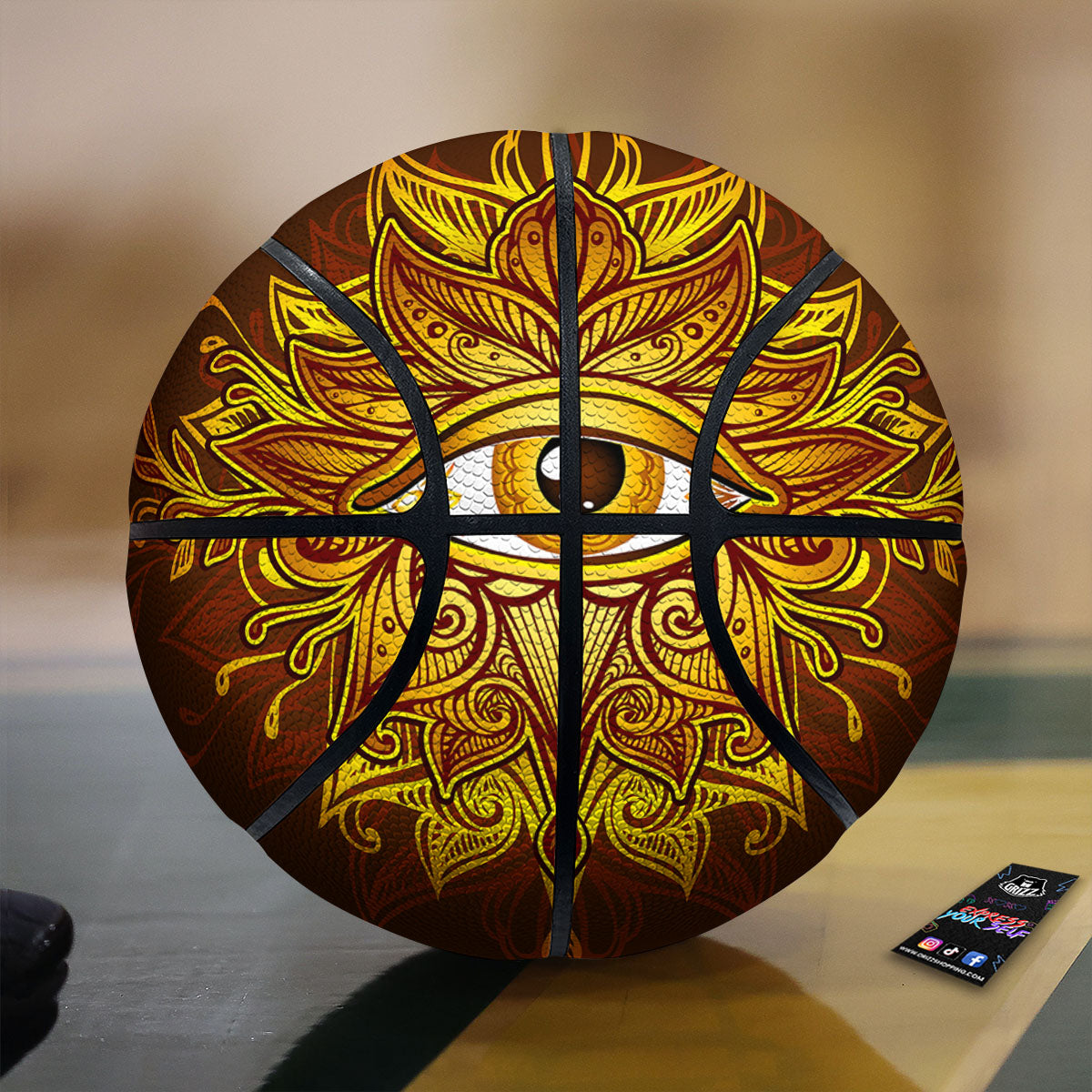 Amaryllis Orange Print Basketball
