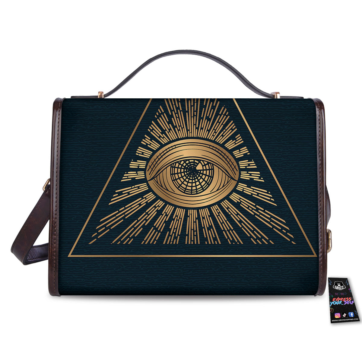 All Seeing Eye Masonic Print Women's Satchel Bag