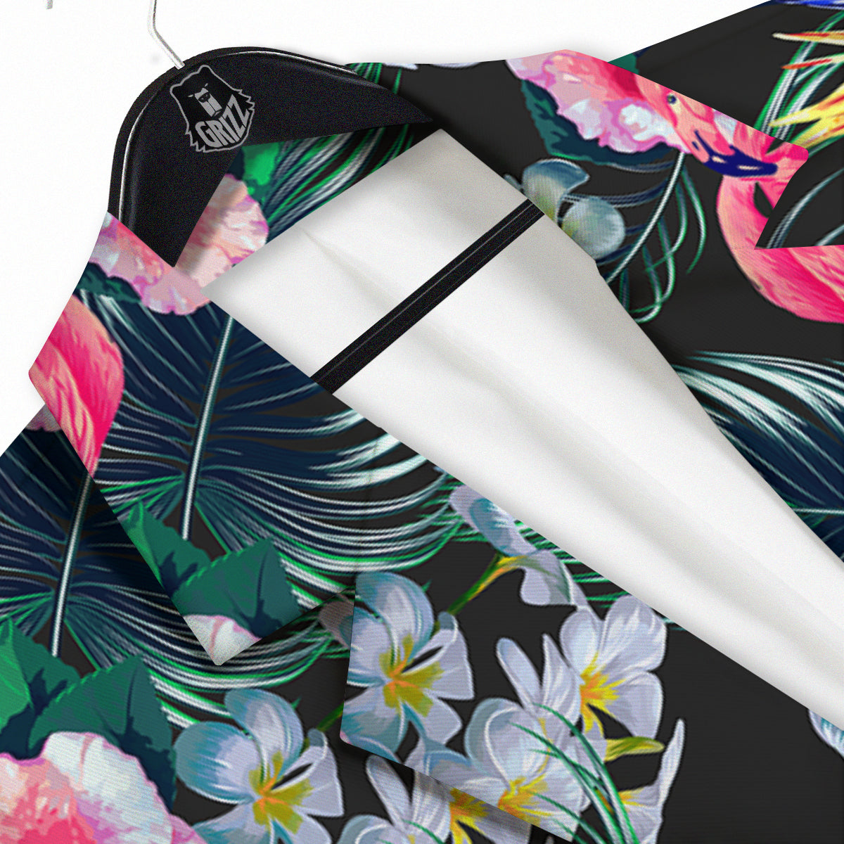 Aloha Flamingo Tropical Print Pattern Men's Sport Coat-grizzshop