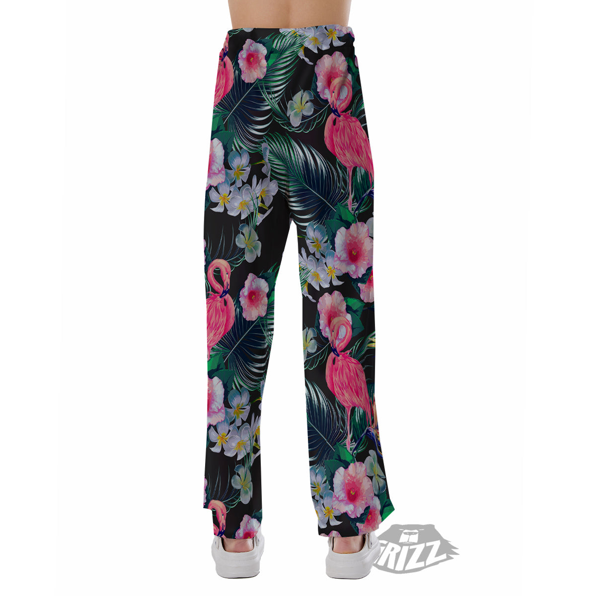 Aloha Flamingo Tropical Print Pattern Pajama Pants-grizzshop