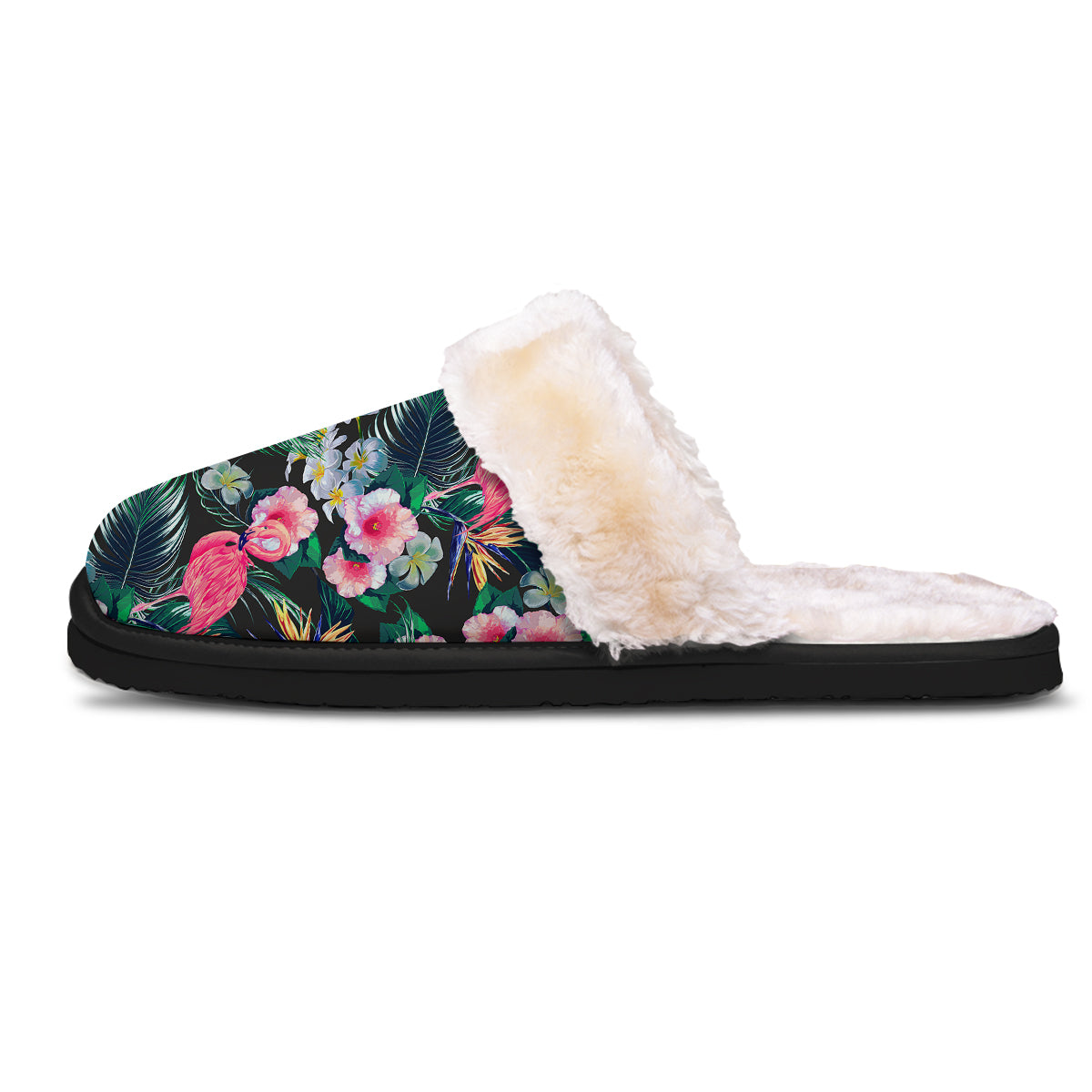Aloha Flamingo Tropical Print Pattern Slippers-grizzshop
