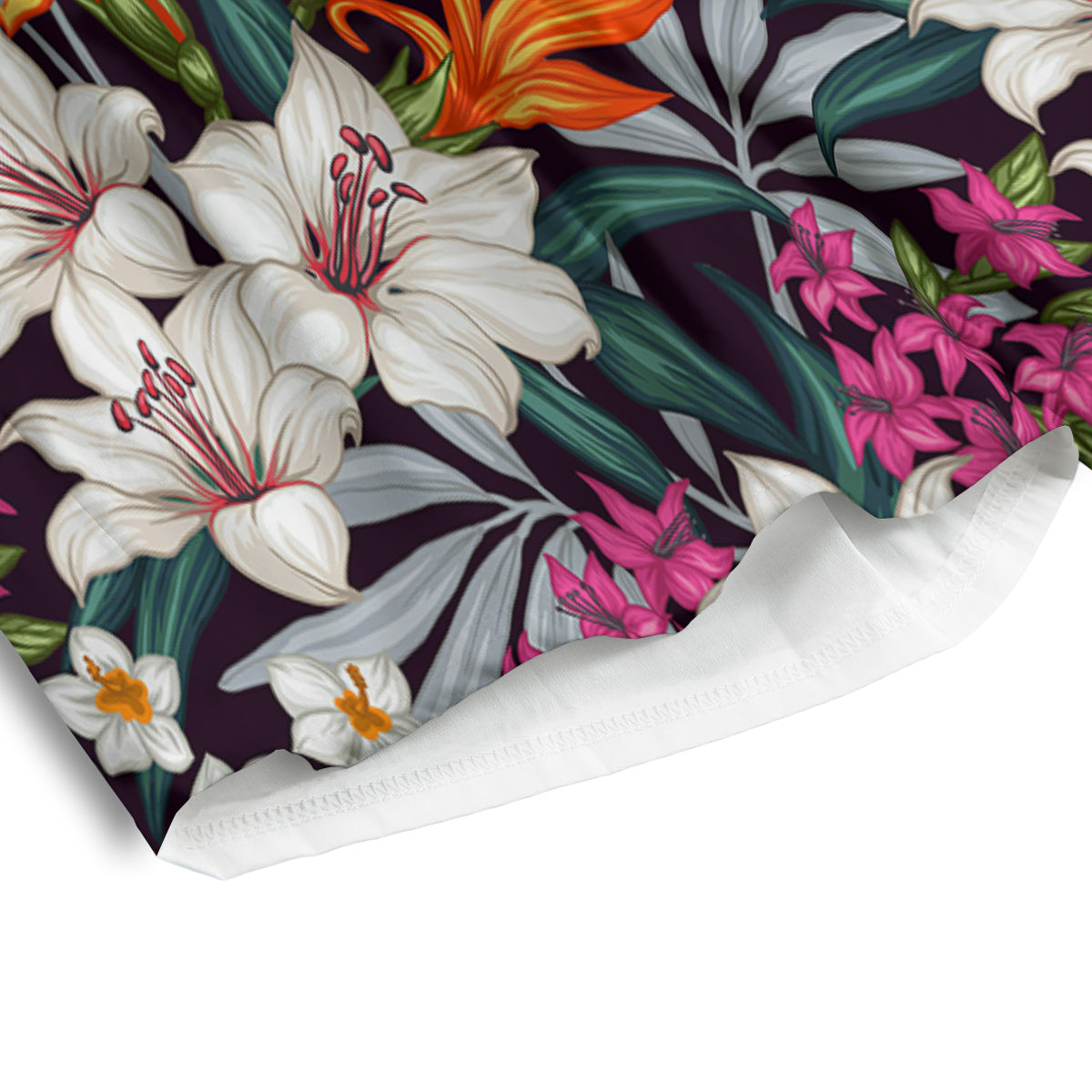 Aloha Flower Tropical Print Pattern Men's Athletic Shorts-grizzshop