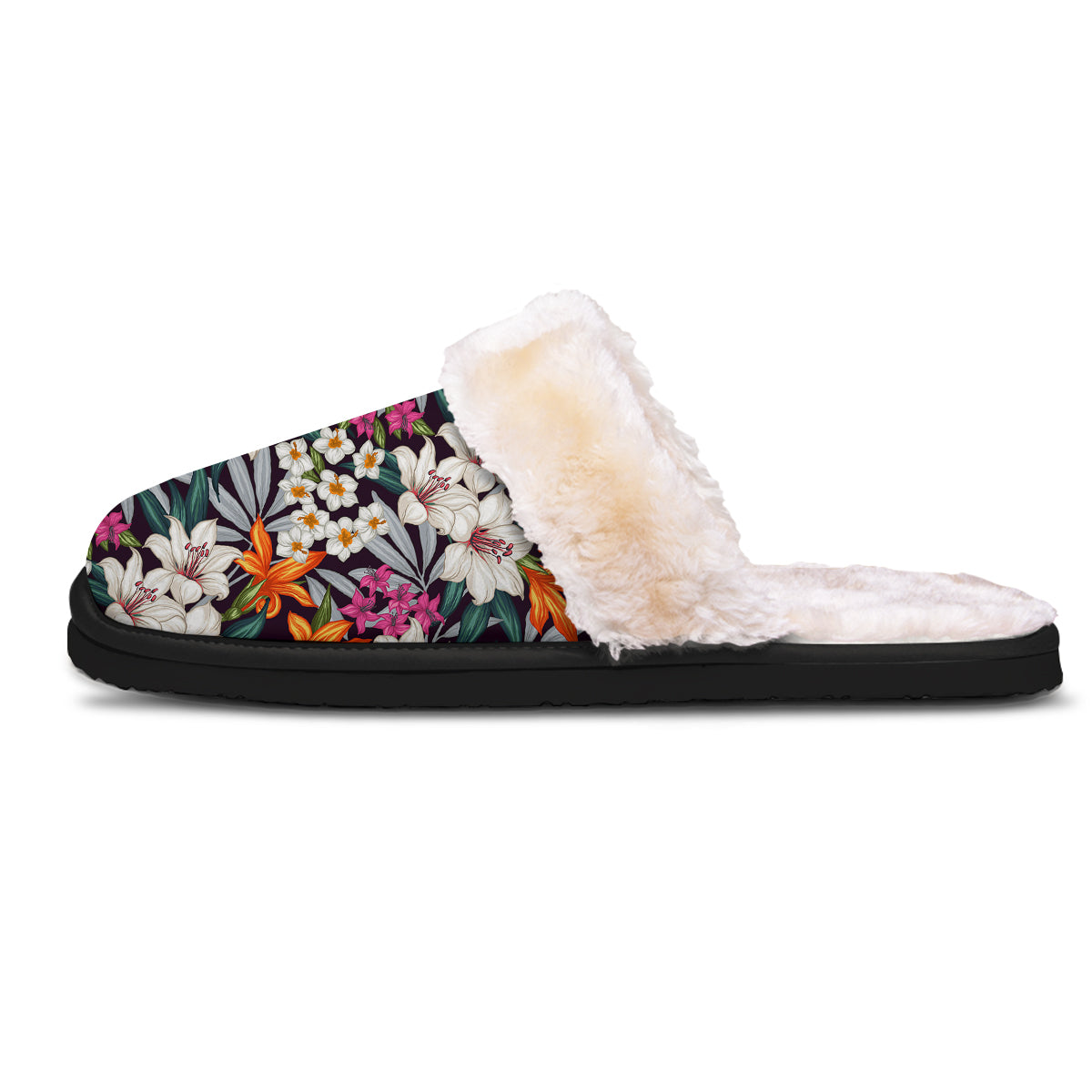 Aloha Flower Tropical Print Pattern Slippers-grizzshop