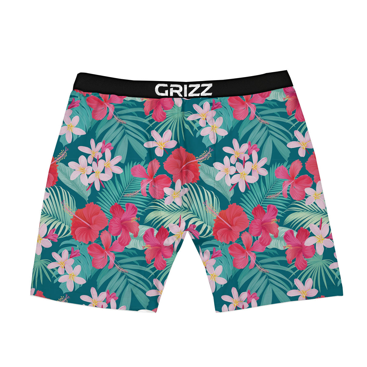 Aloha Hawaiian Flower Print Boxer Briefs-grizzshop
