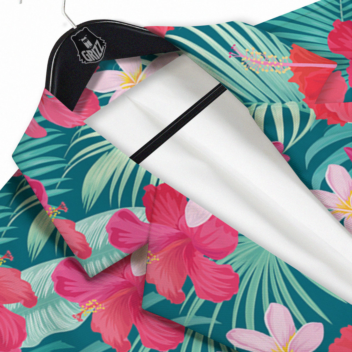 Aloha Hawaiian Flower Print Men's Sport Coat-grizzshop