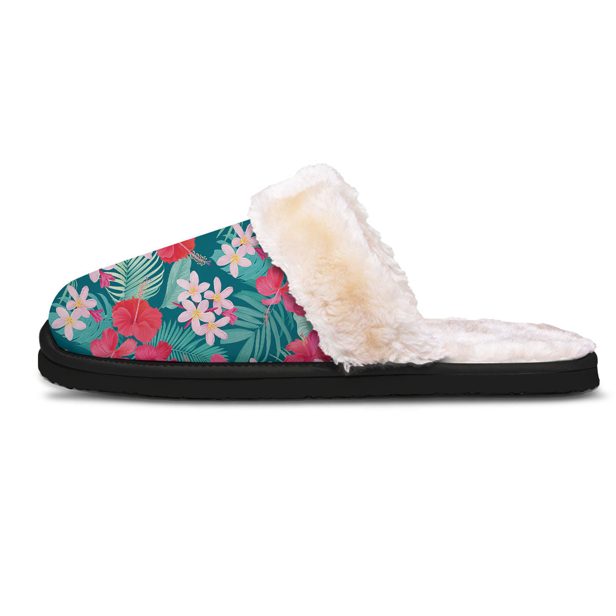 Aloha Hawaiian Flower Print Slippers-grizzshop