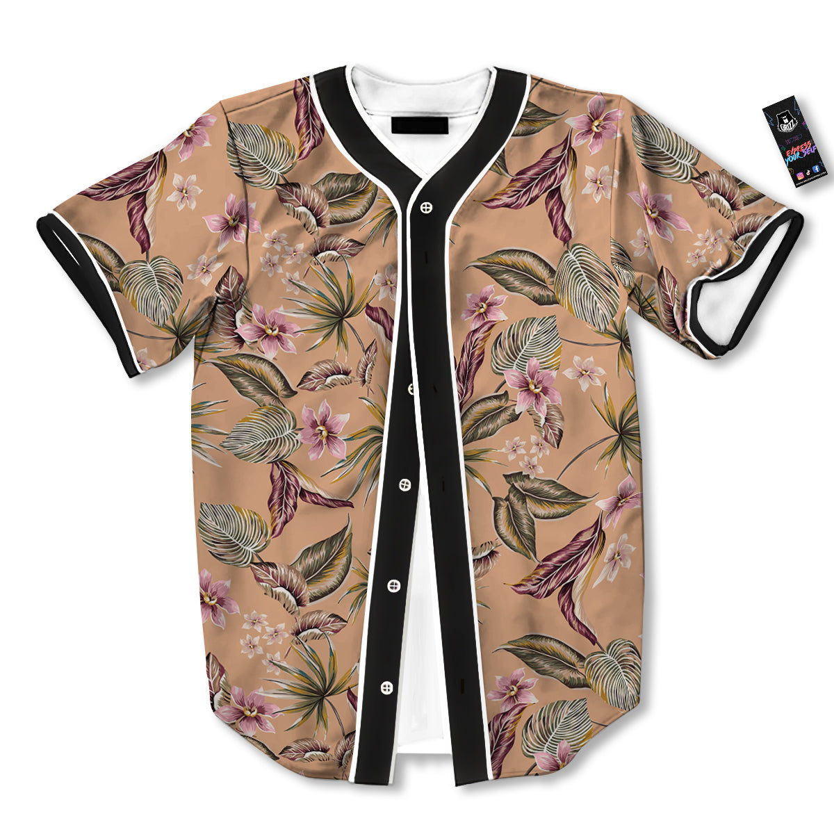 Aloha Hawaiian Vintage Print Pattern Baseball Jersey-grizzshop