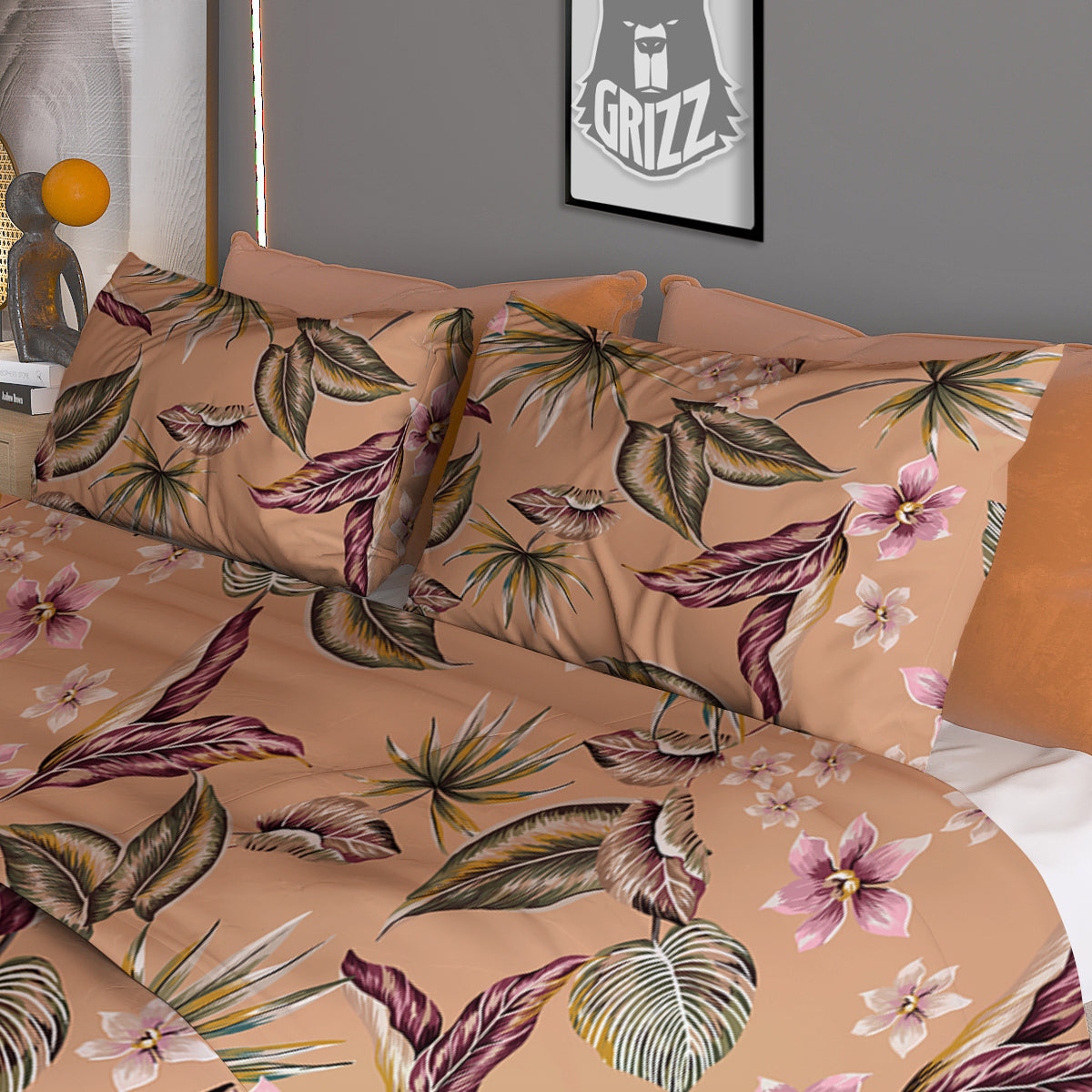 Aloha Hawaiian Vintage Print Pattern Duvet Cover Bedding Set