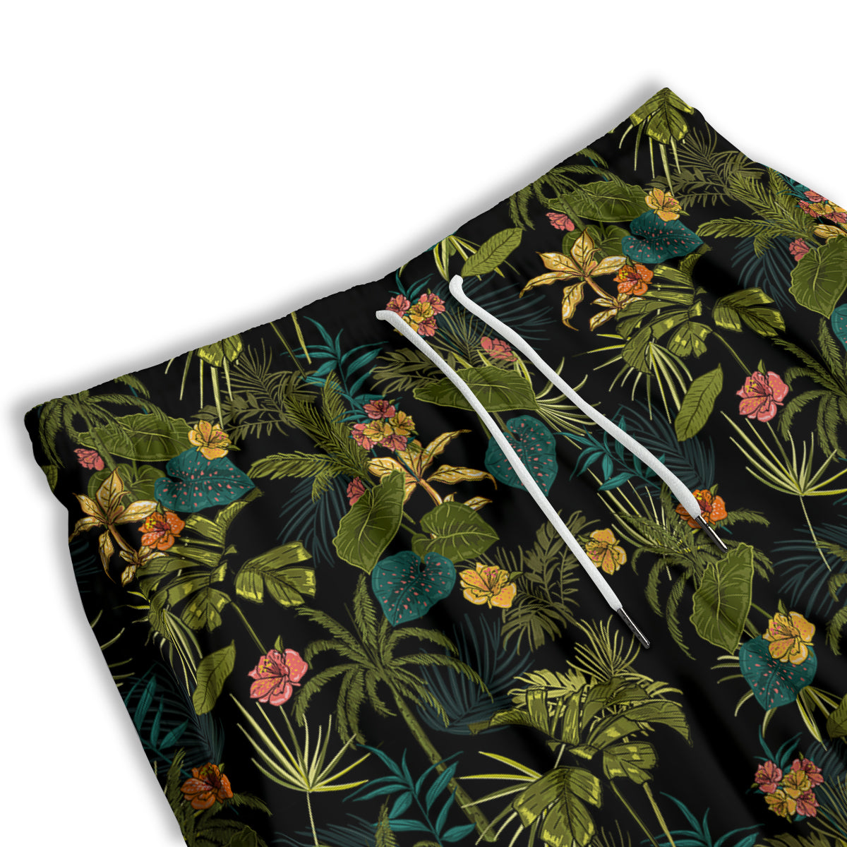 Aloha Hibiscus Tropical Print Pattern Men's Athletic Shorts