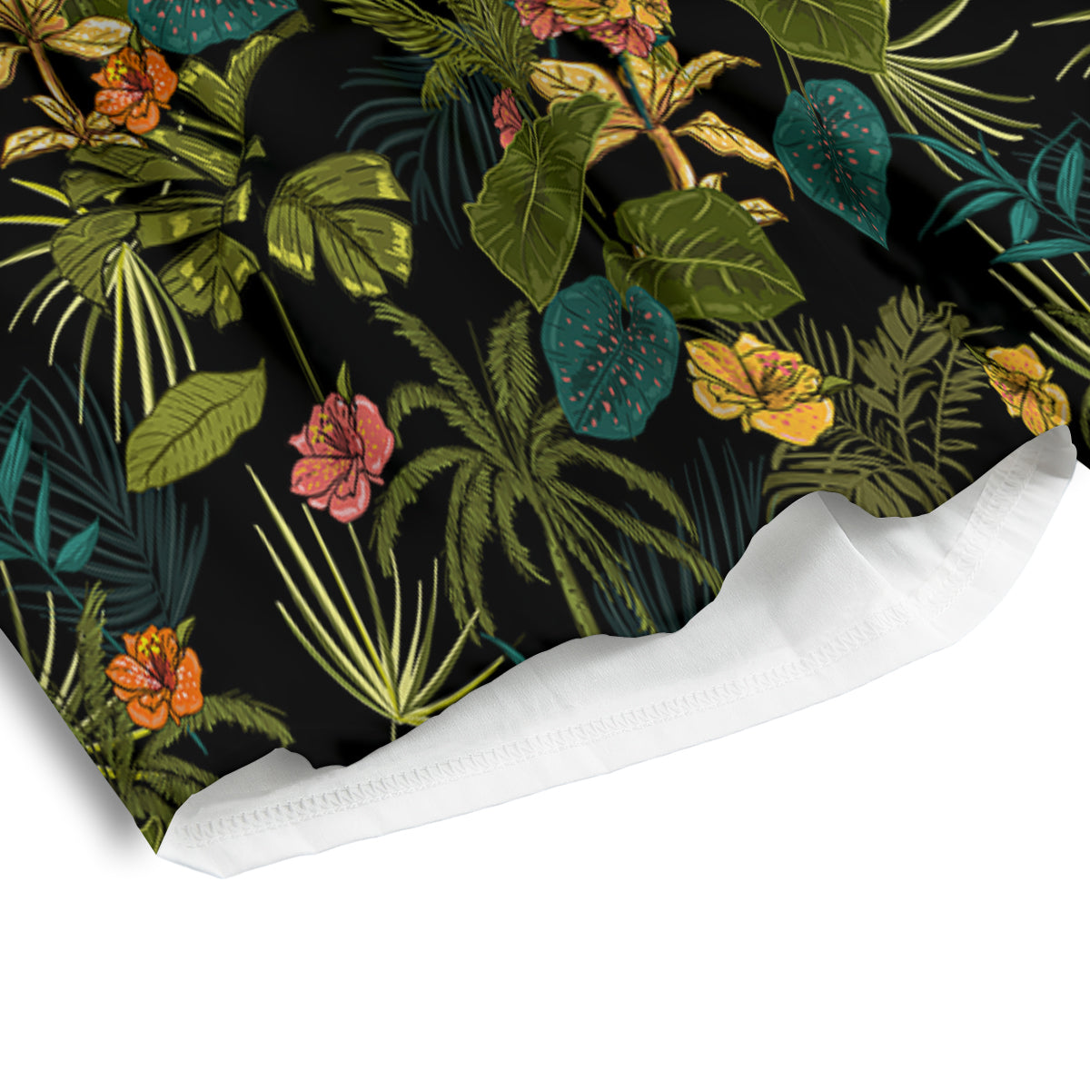 Aloha Hibiscus Tropical Print Pattern Men's Athletic Shorts-grizzshop