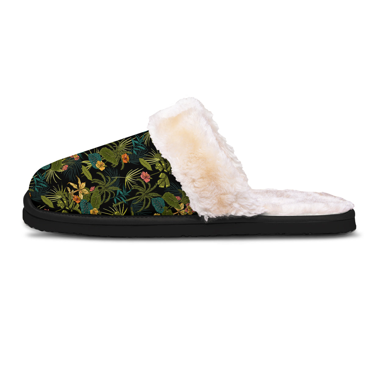 Aloha Hibiscus Tropical Print Pattern Slippers-grizzshop