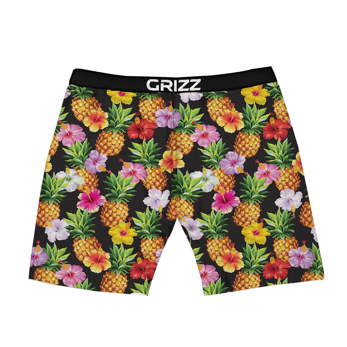 Aloha Pineapple Tropical Print Pattern Tropical Boxer Briefs-grizzshop