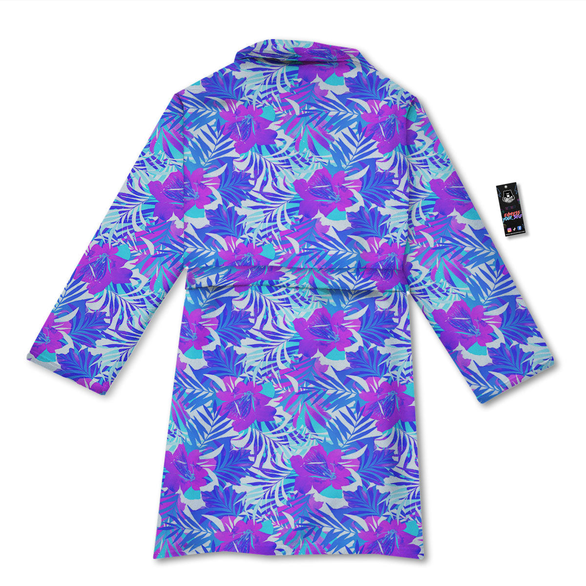 Aloha Psychedelic Tropical Print Pattern Bathrobe-grizzshop