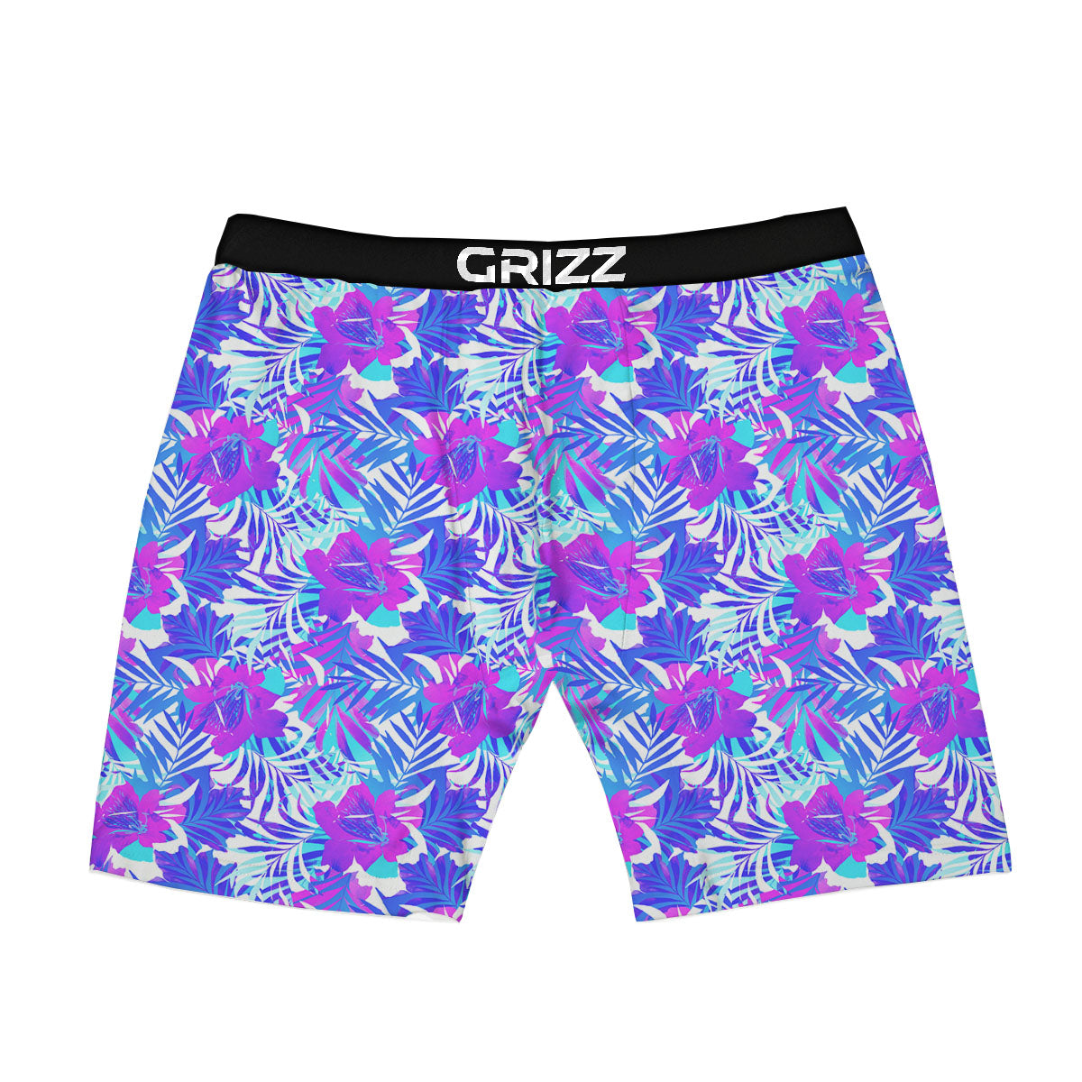 Aloha Psychedelic Tropical Print Pattern Boxer Briefs-grizzshop