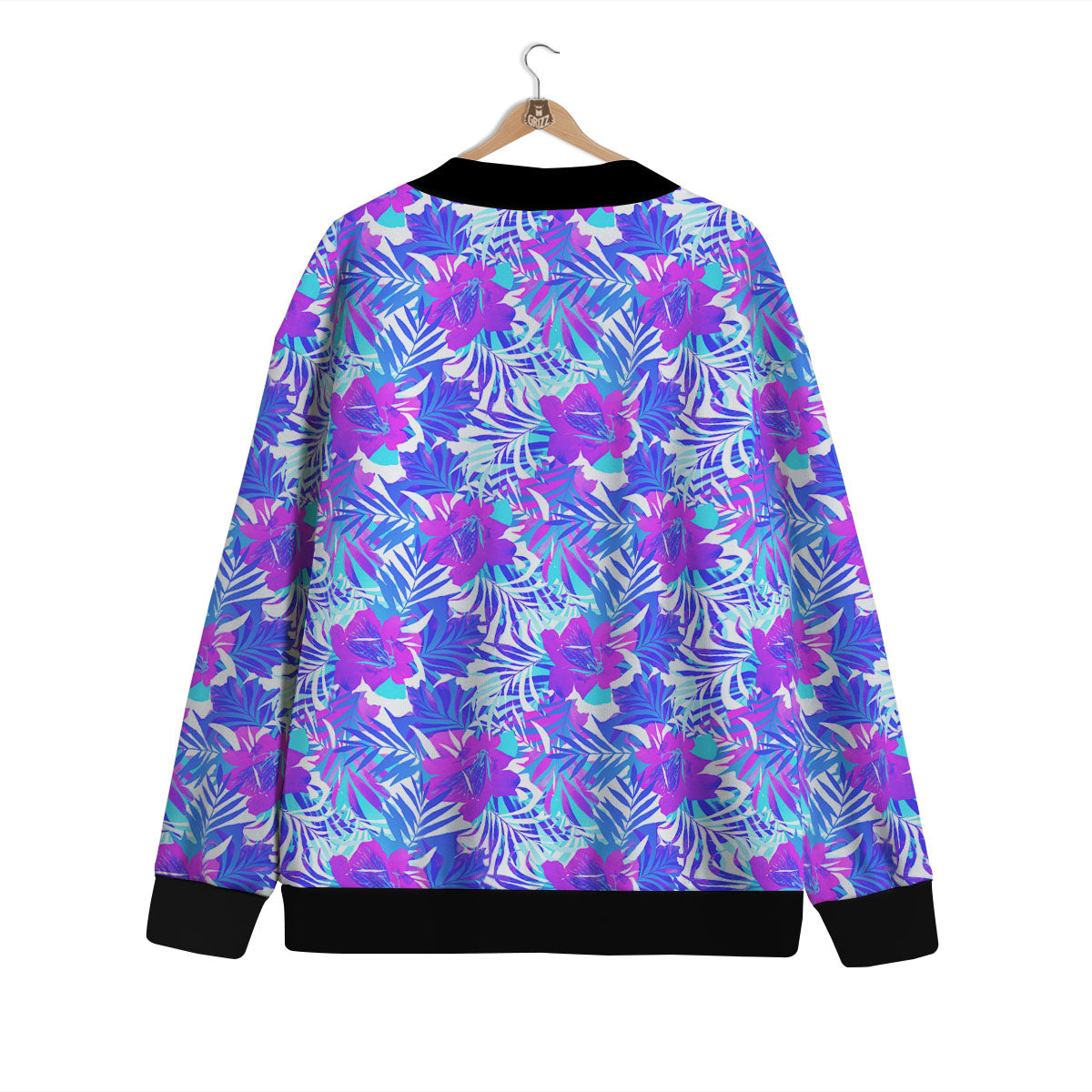 Aloha Psychedelic Tropical Print Pattern Cardigan-grizzshop