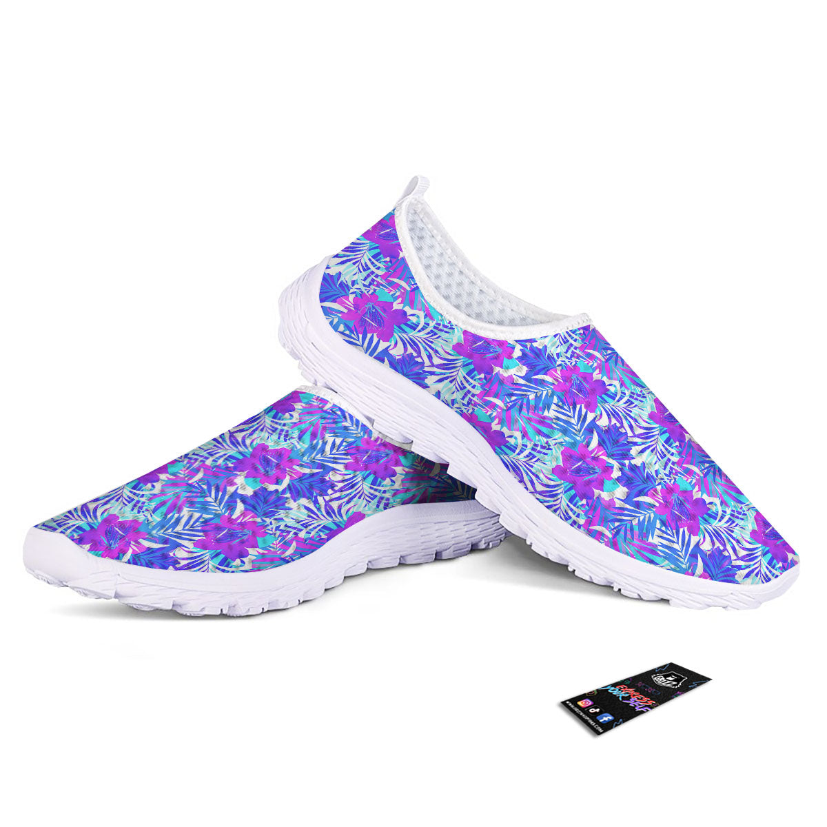 Aloha Psychedelic Tropical Print Pattern Nurse Shoes-grizzshop