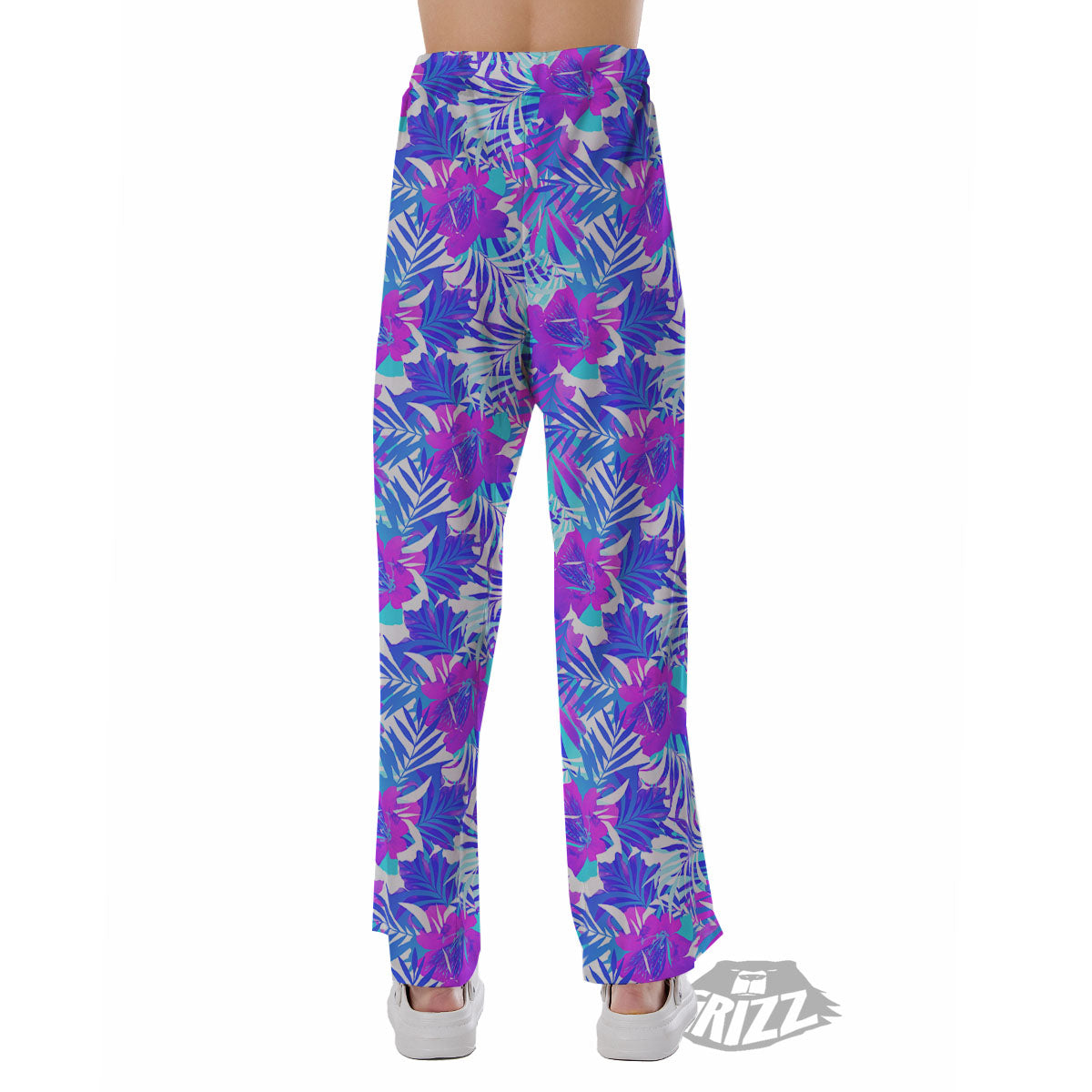Aloha Psychedelic Tropical Print Pattern Pajama Pants-grizzshop