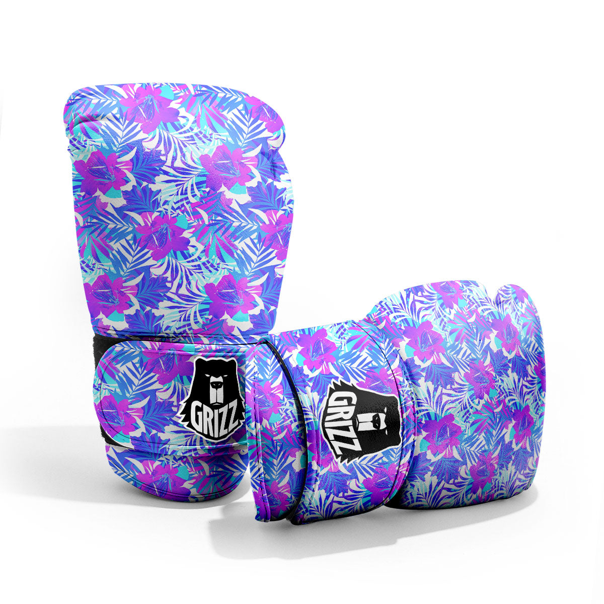 Aloha Psychedelic Tropical Print Pattern Sparring Gloves-grizzshop