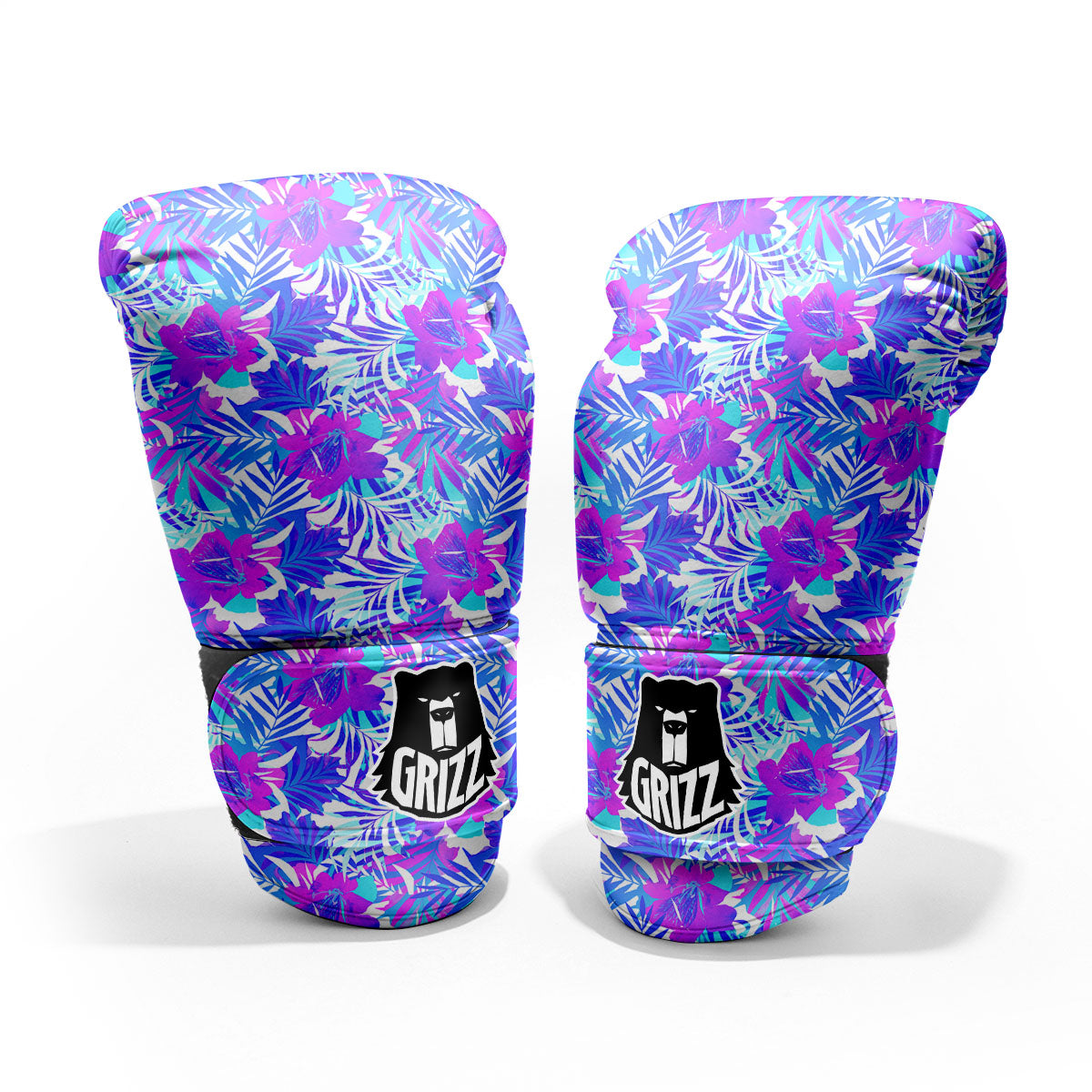 Aloha Psychedelic Tropical Print Pattern Sparring Gloves-grizzshop