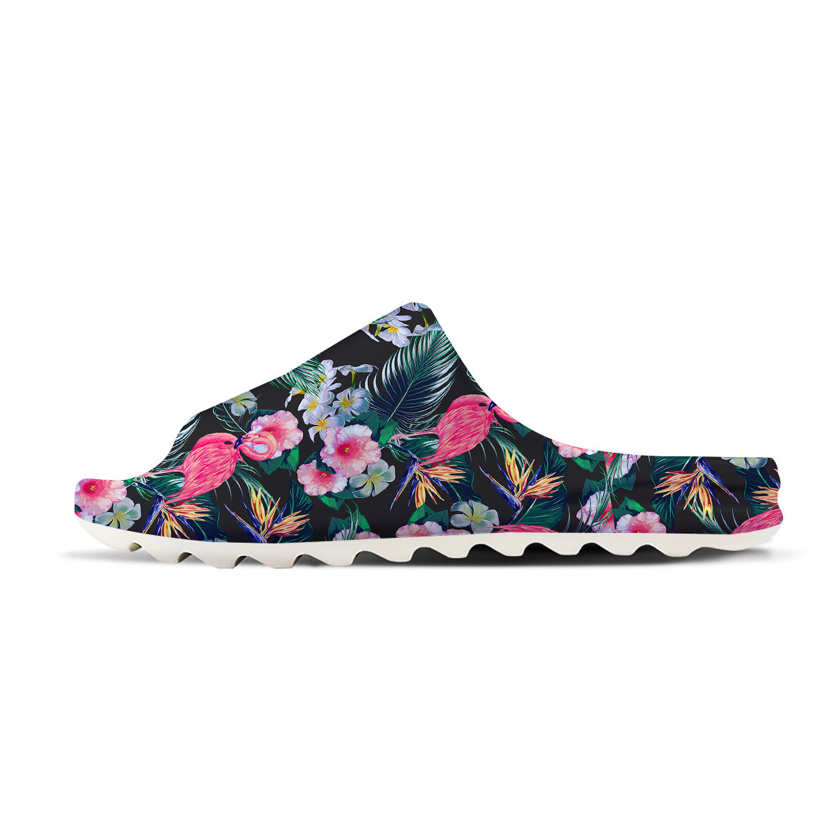 Aloha Flamingo Tropical Print Pattern Sandals-grizzshop