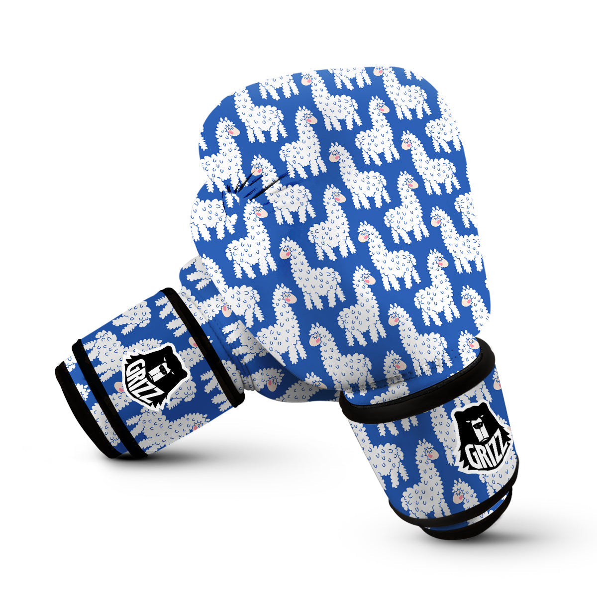 Alpaca Print Pattern Boxing Gloves-grizzshop