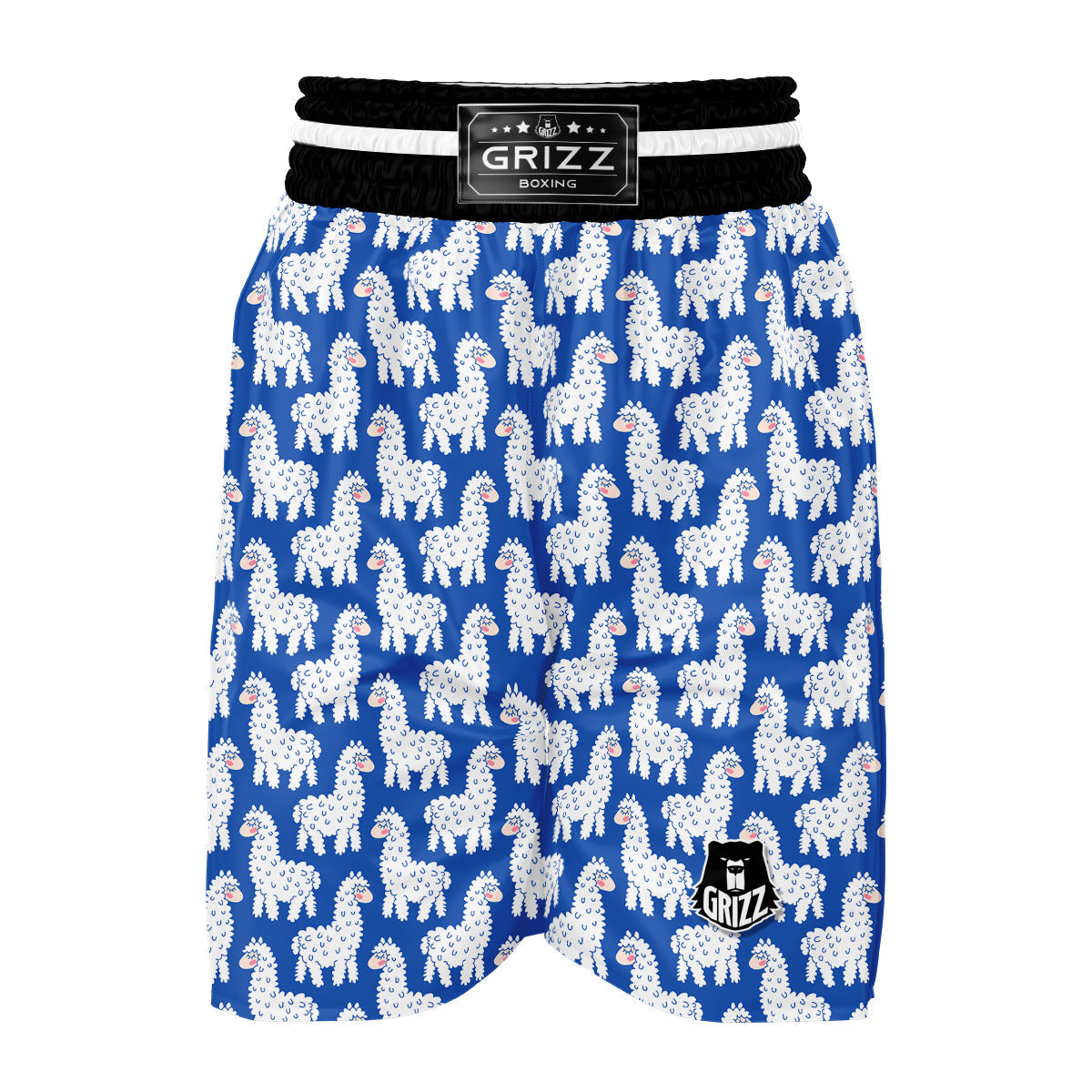 Alpaca Print Pattern Boxing Shorts-grizzshop