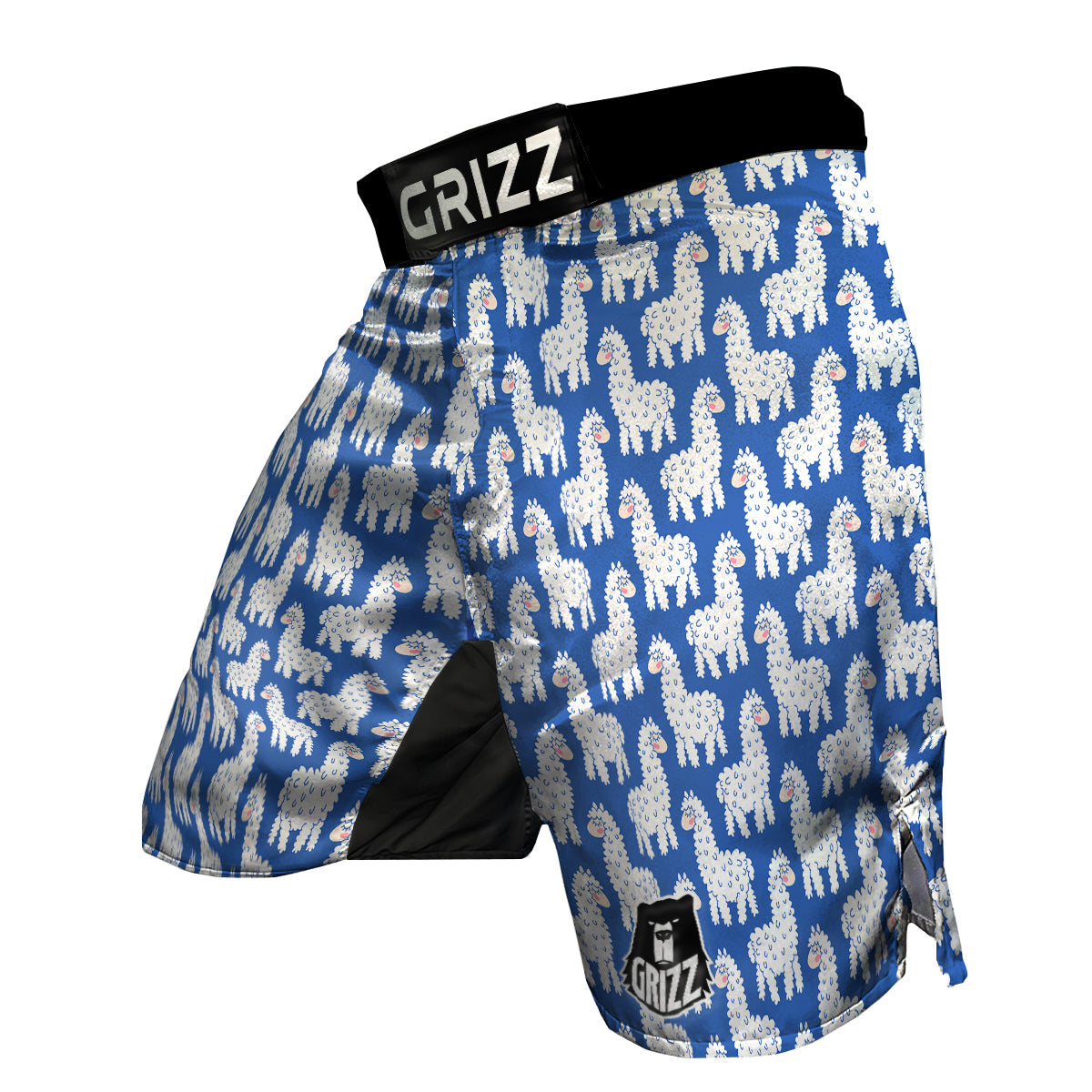 Alpaca Print Pattern MMA Shorts-grizzshop