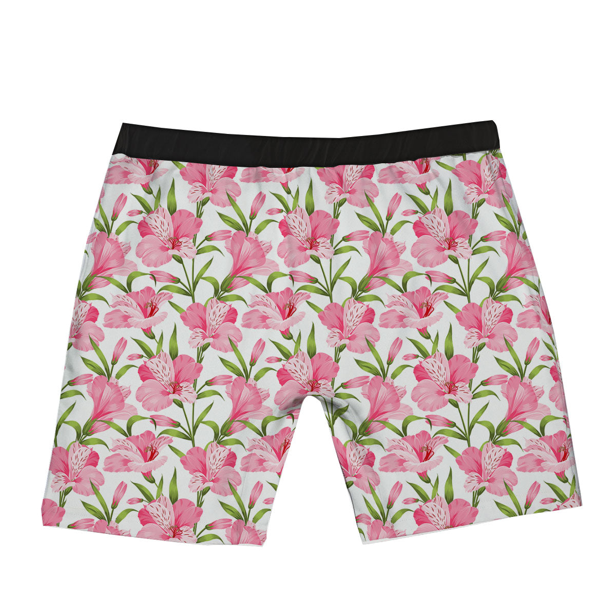 Alstroemeria Flowers Print Boxer Briefs-grizzshop