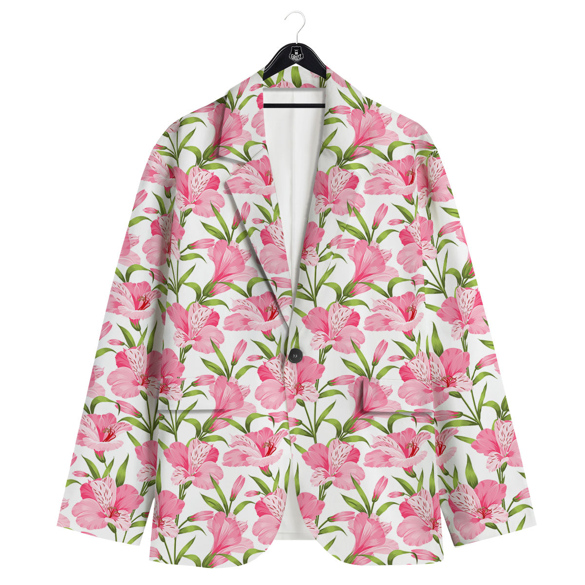 Alstroemeria Flowers Print Men's Sport Coat-grizzshop