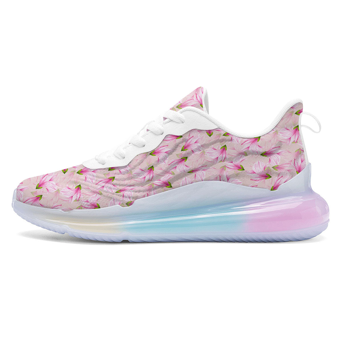 Alstroemeria Pink Print Pattern Running Sneakers-grizzshop