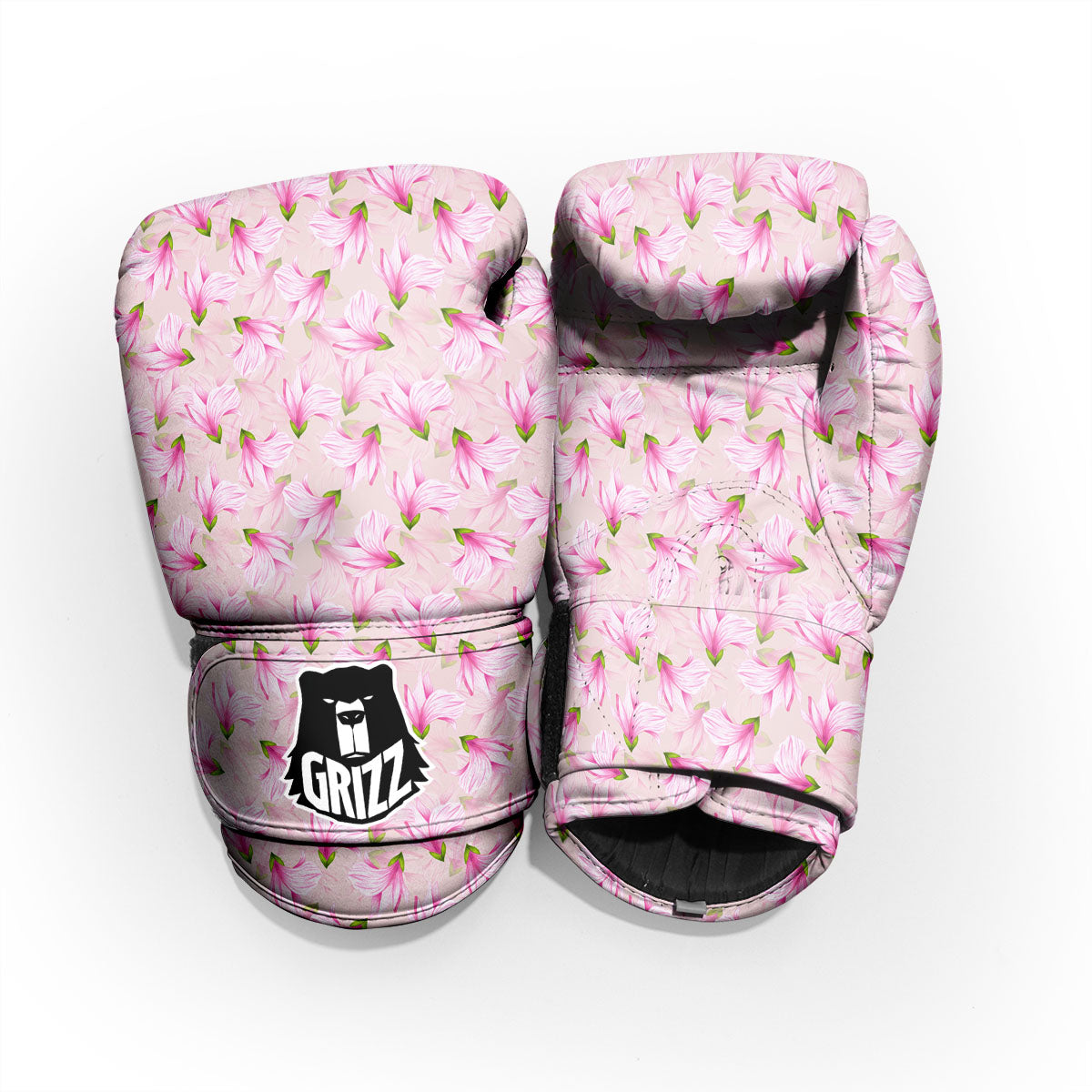 Alstroemeria Pink Print Pattern Pro Boxing Glove