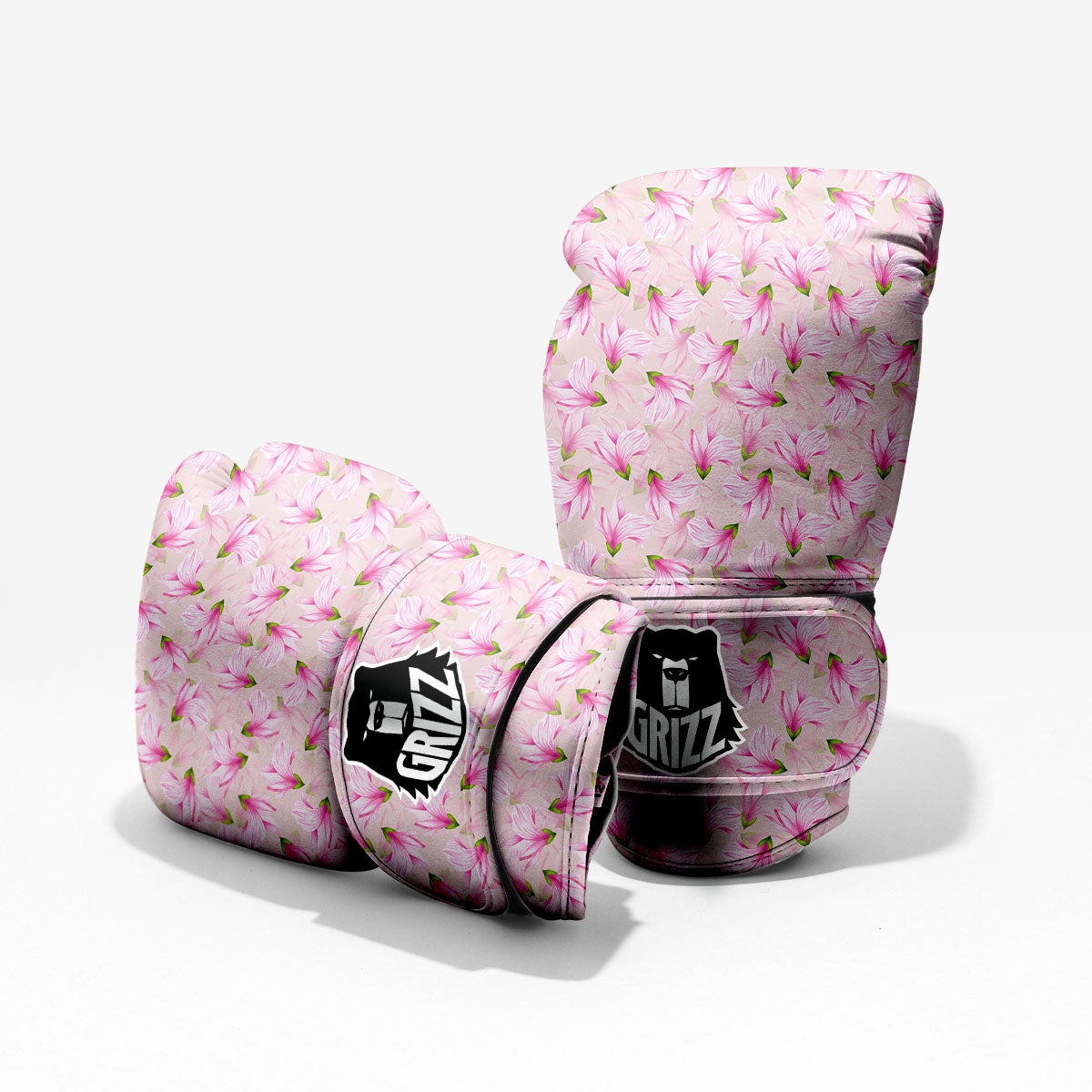 Alstroemeria Pink Print Pattern Pro Boxing Glove