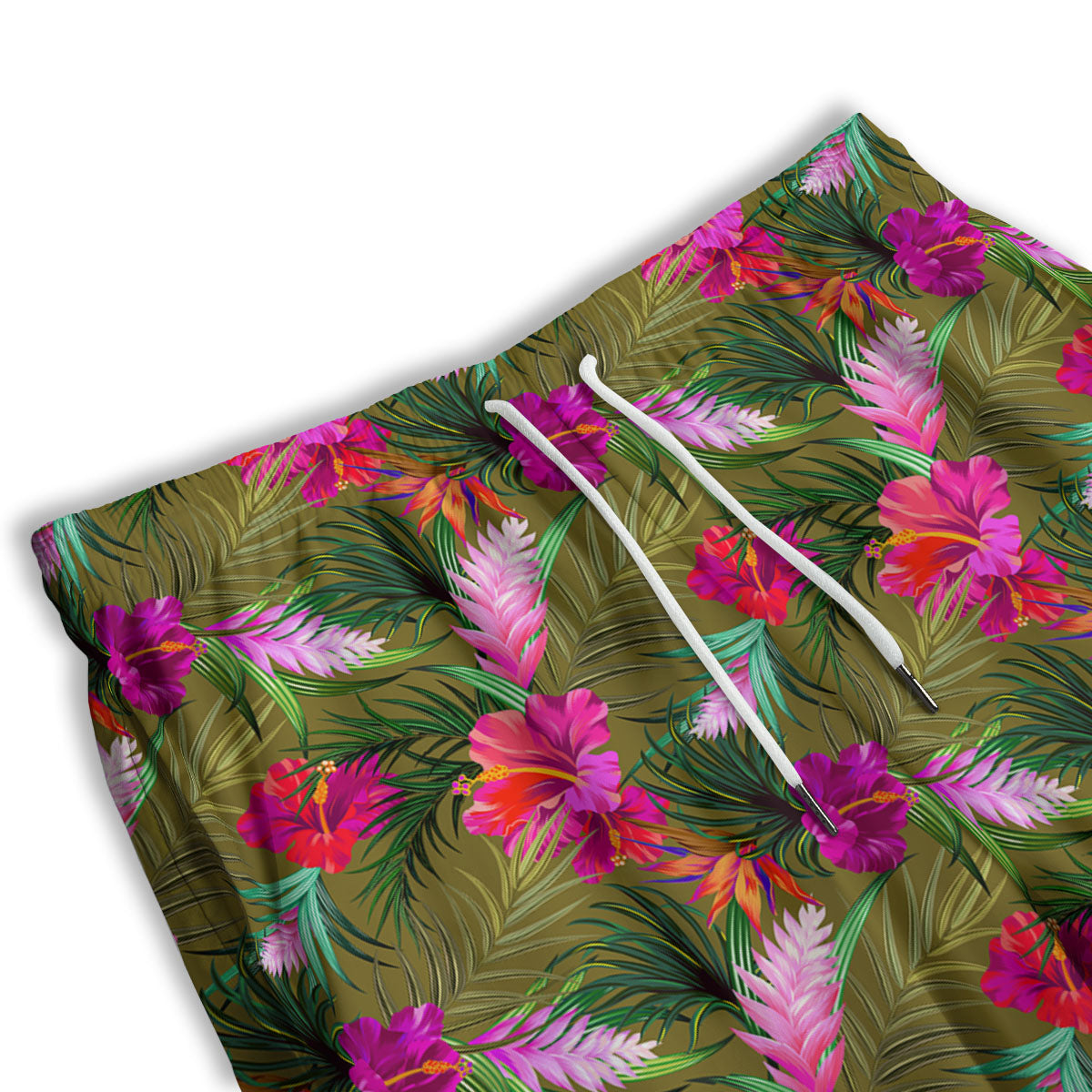 Alstroemeria Purple Pattern Men's Athletic Shorts