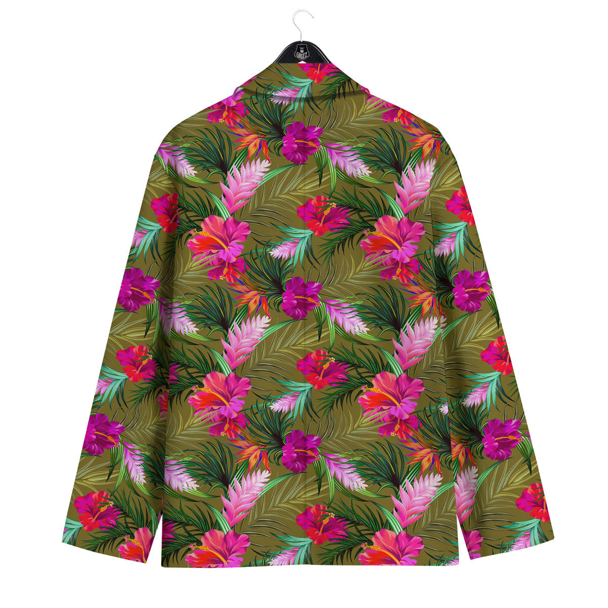 Alstroemeria Purple Pattern Men's Sport Coat-grizzshop