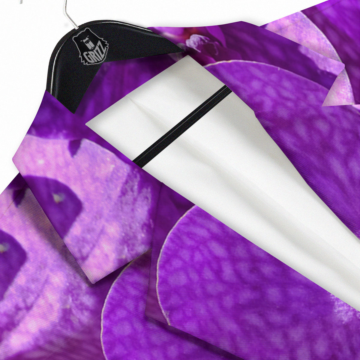 Alstroemeria Purple Print Men's Sport Coat-grizzshop