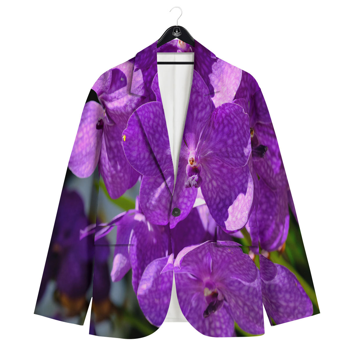 Alstroemeria Purple Print Men's Sport Coat-grizzshop