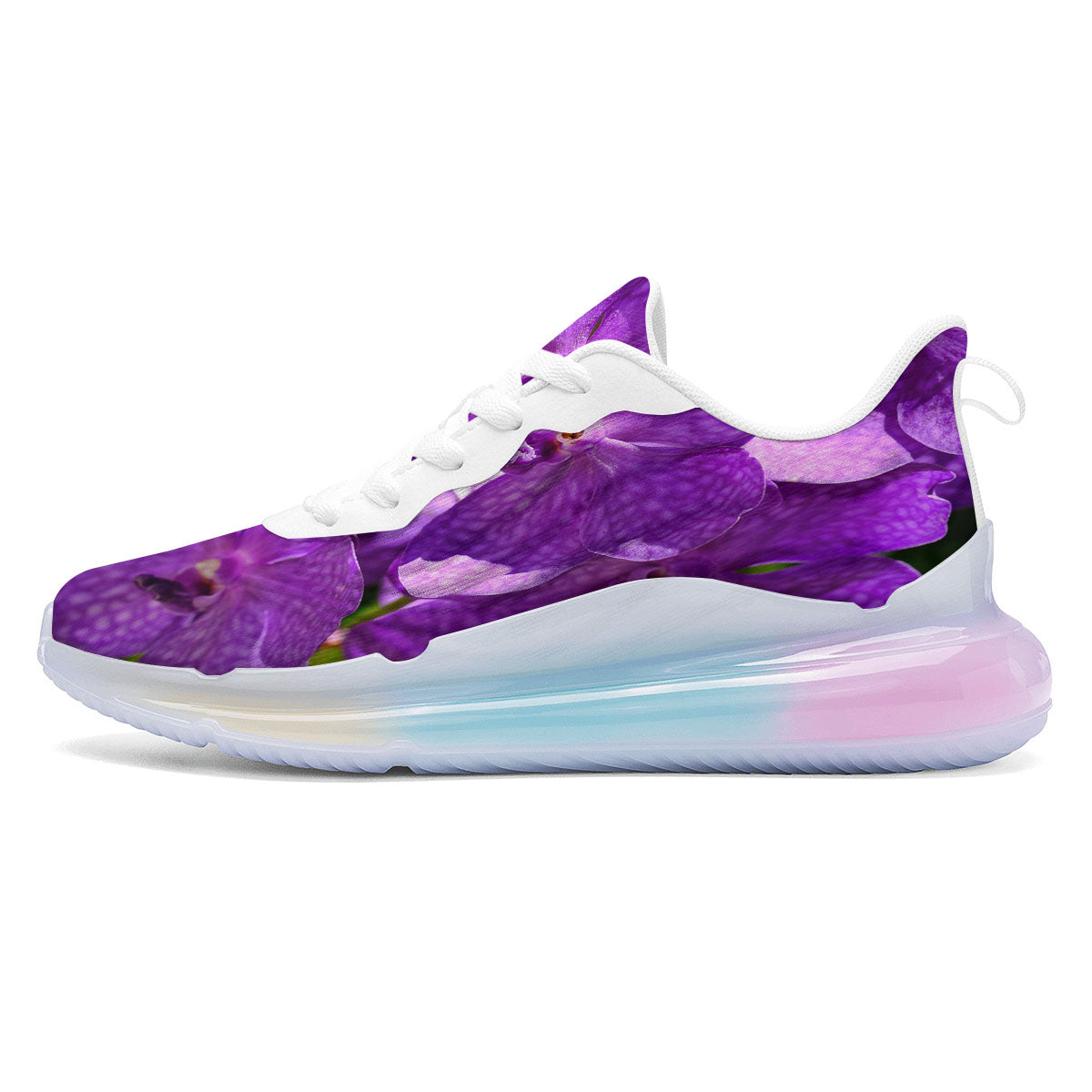 Alstroemeria Purple Print Running Sneakers-grizzshop