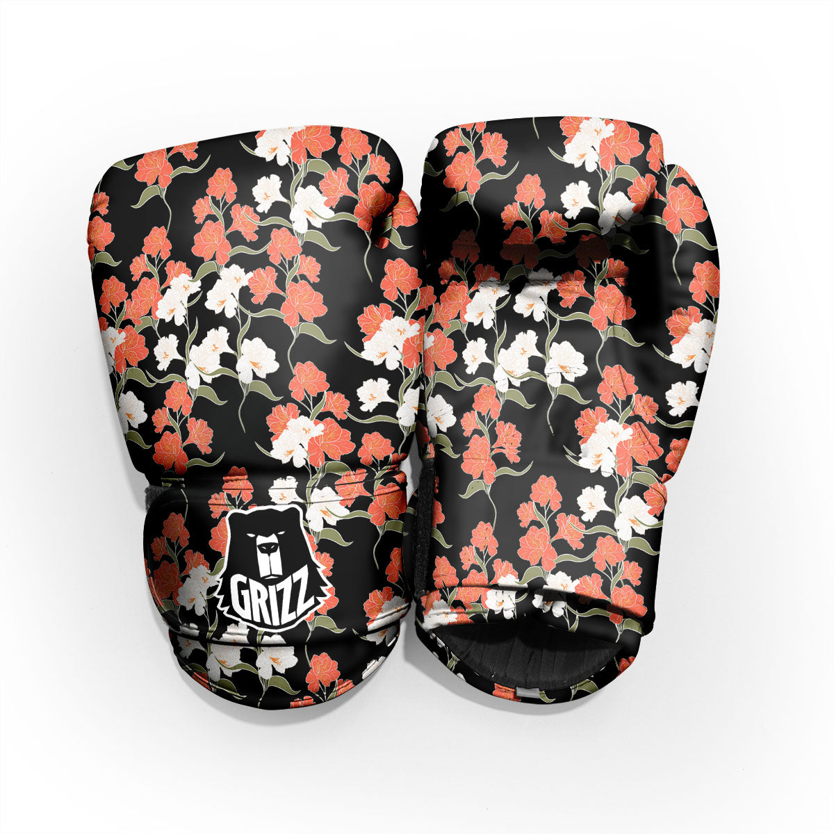Alstroemeria Red Print Pattern Pro Boxing Glove