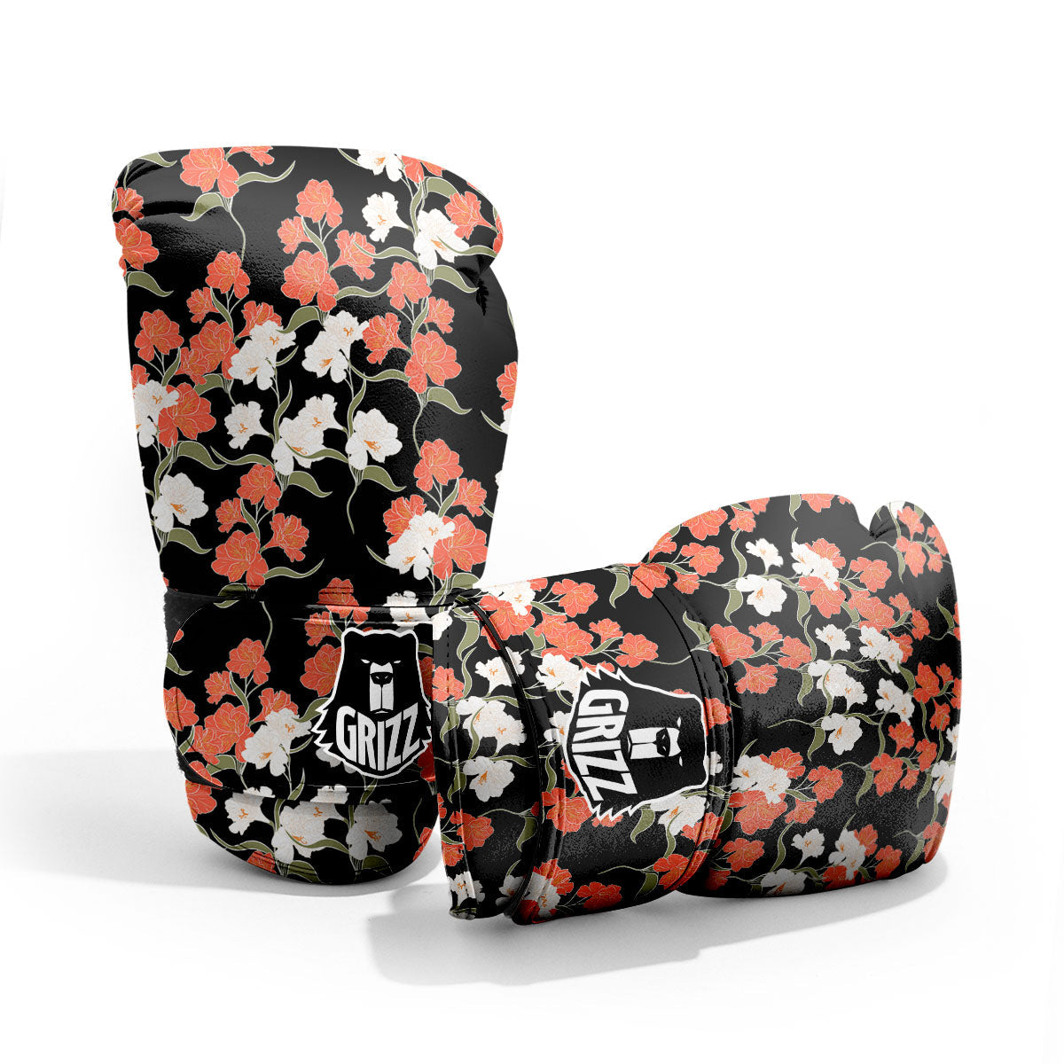 Alstroemeria Red Print Pattern Pro Boxing Glove
