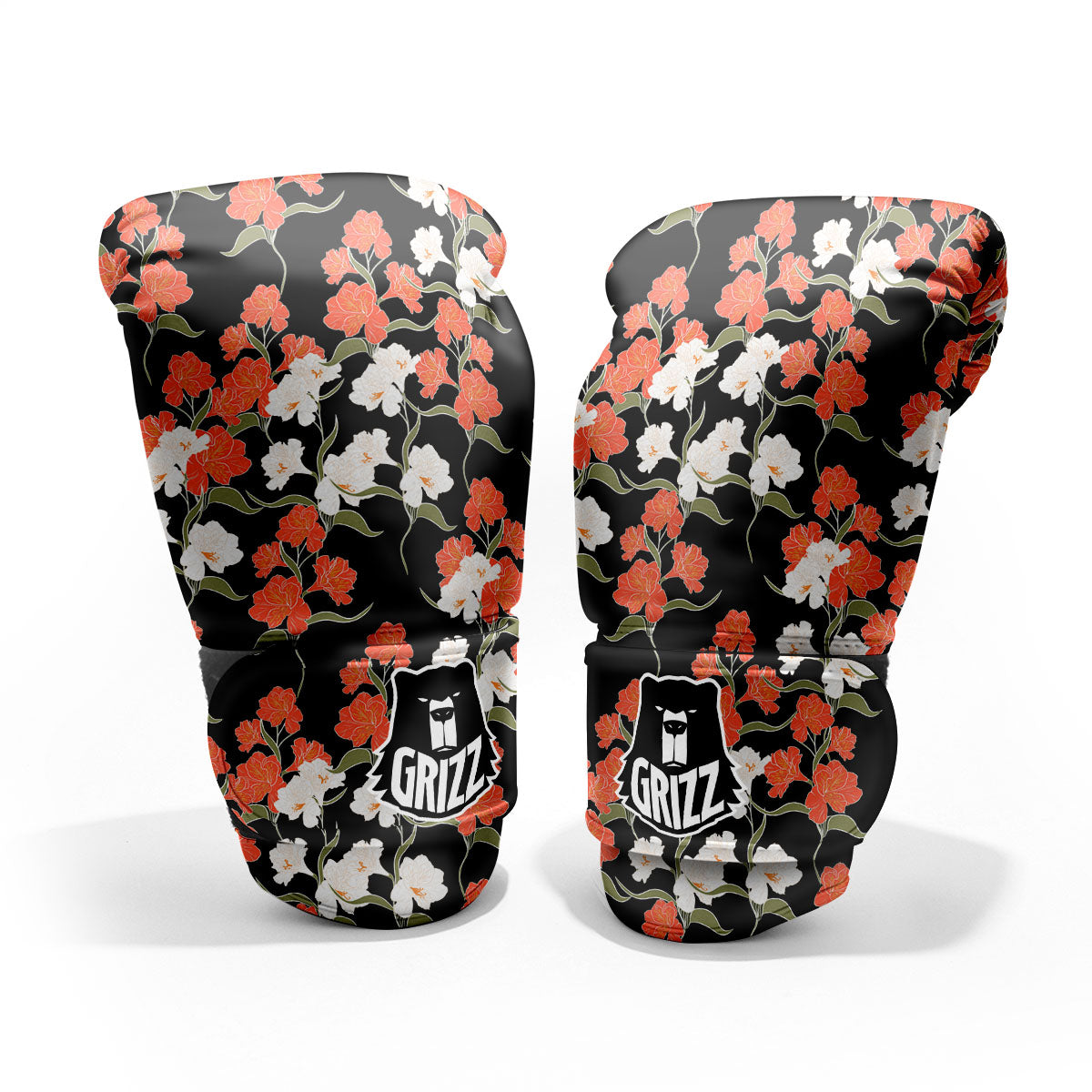 Alstroemeria Red Print Pattern Pro Boxing Glove
