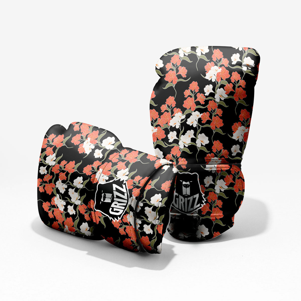 Alstroemeria Red Print Pattern Pro Boxing Glove