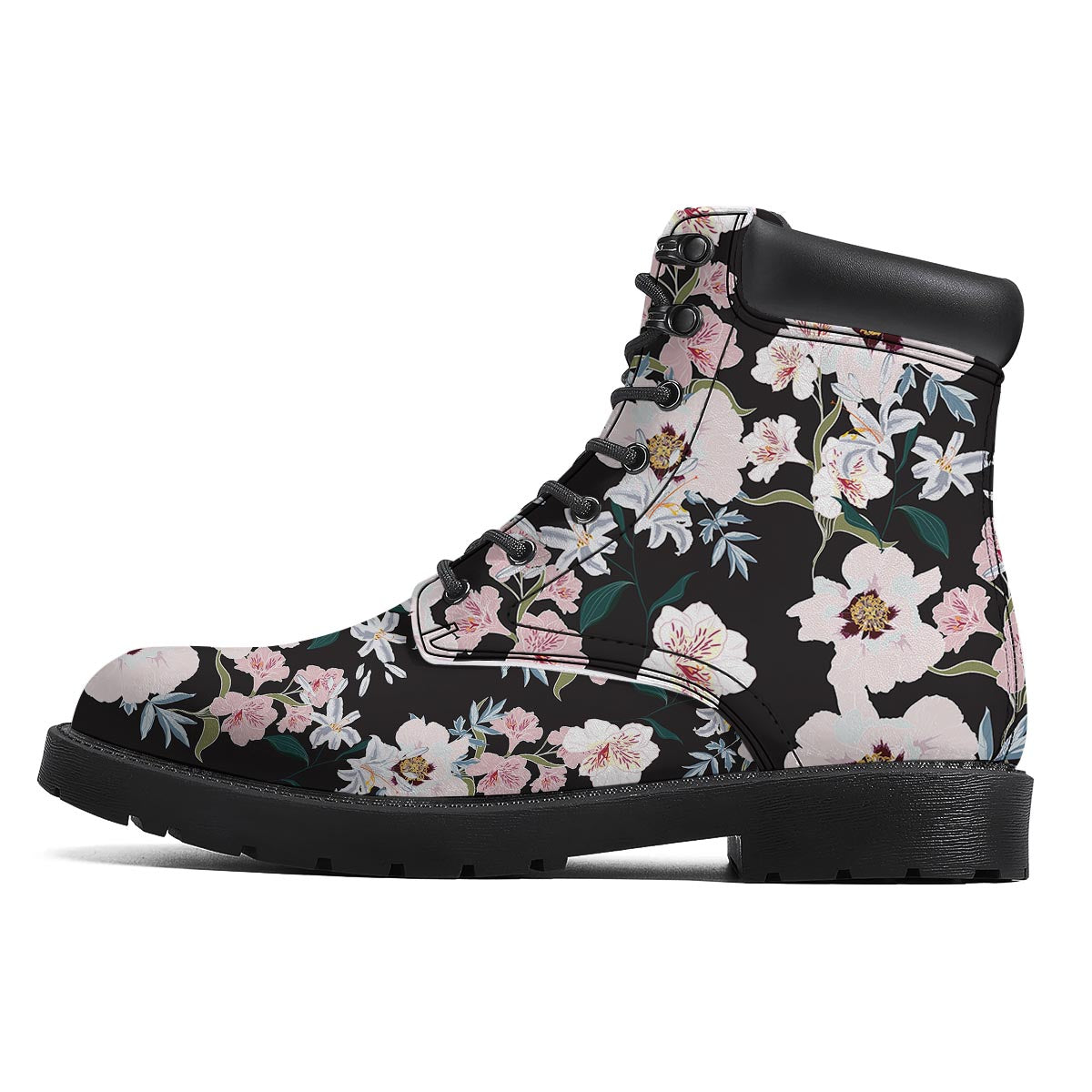 Alstroemeria Tropical Print Pattern Boots-grizzshop