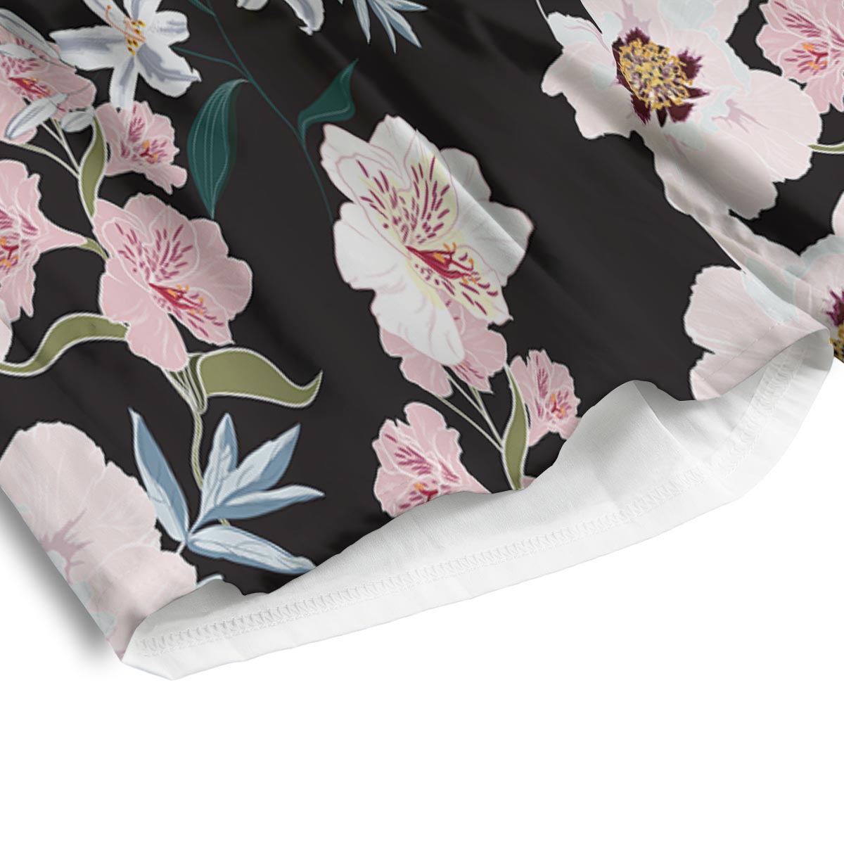 Alstroemeria Tropical Print Pattern Men's Athletic Shorts