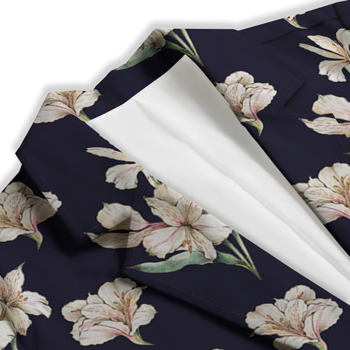 Alstroemeria Watercolor Print Pattern Women's Blazer-grizzshop