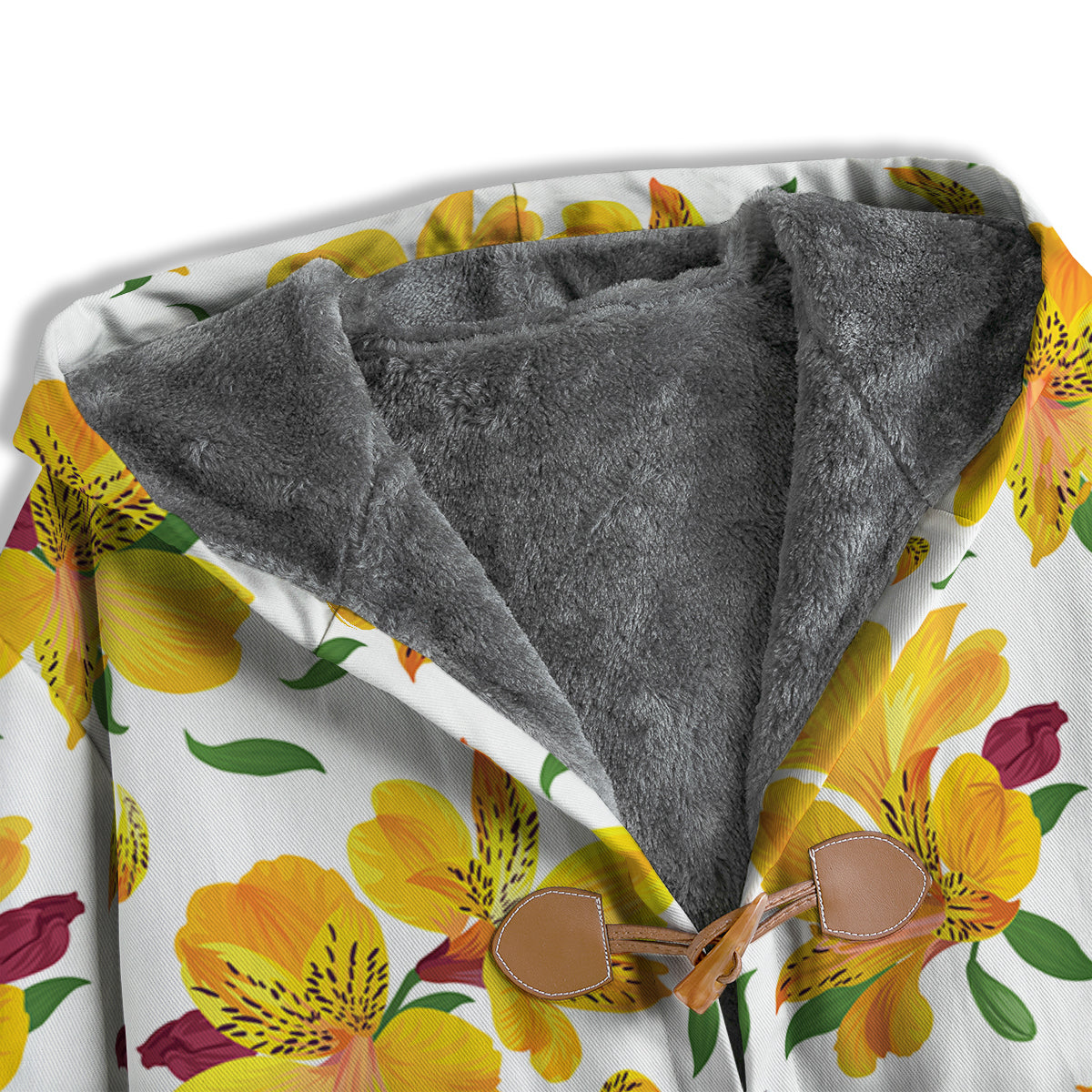 Alstroemeria Yellow Print Pattern Men's Windbreaker Jacket-grizzshop