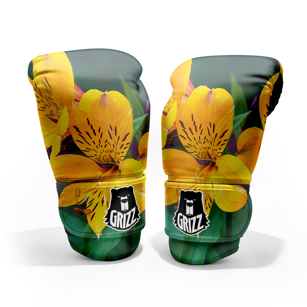 Alstroemeria Yellow Print Pro Boxing Glove