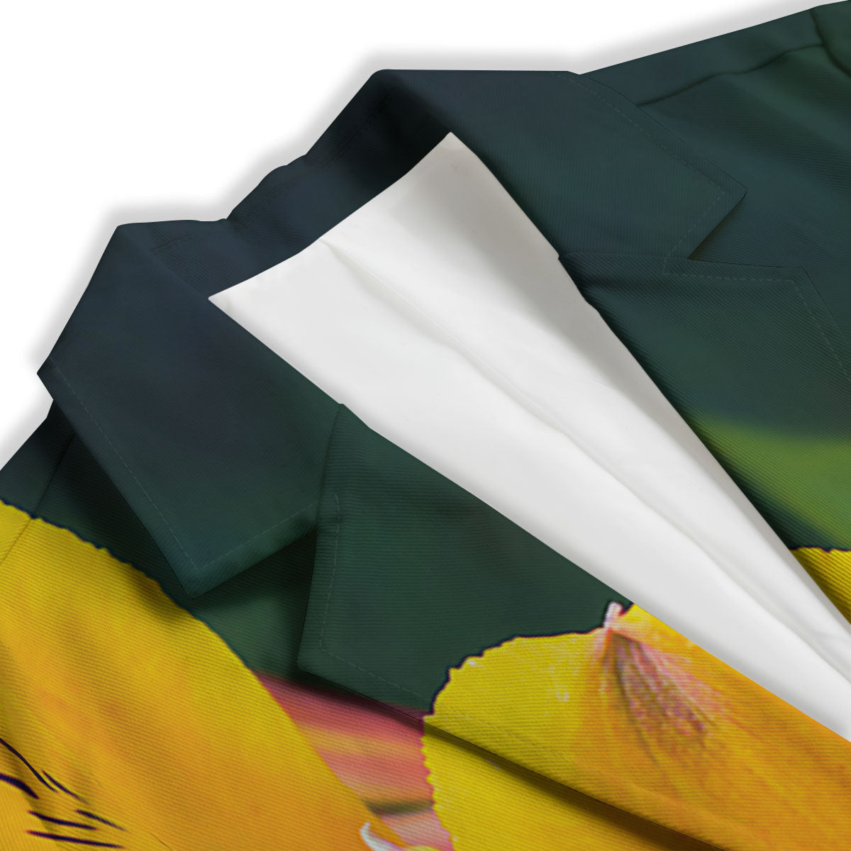 Alstroemeria Yellow Print Women's Blazer-grizzshop