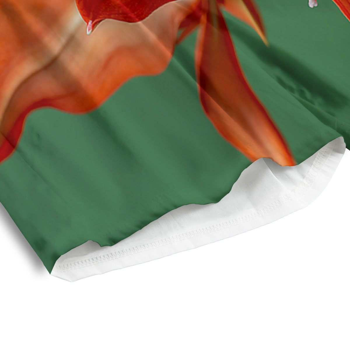 Amaryllis Orange Print Men's Athletic Shorts